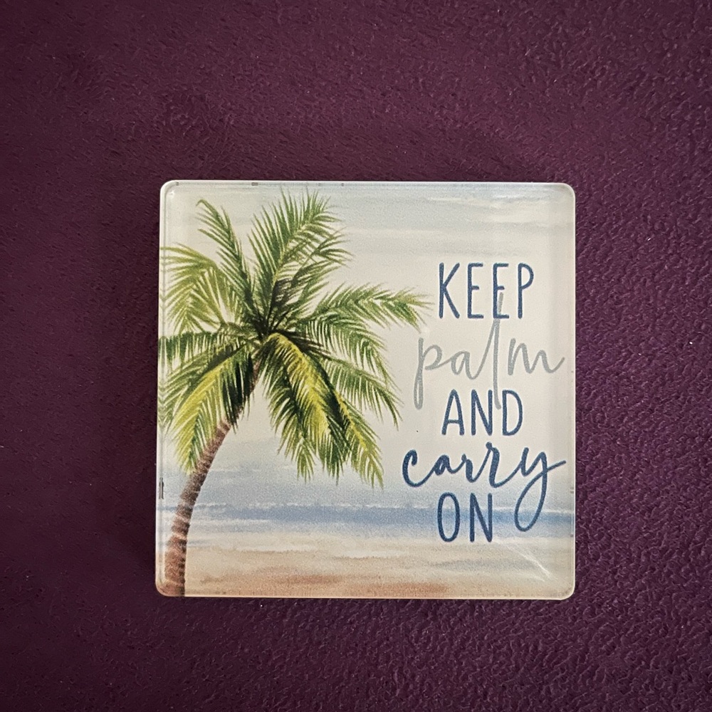 “Keep Palm and Carry On” Magnet